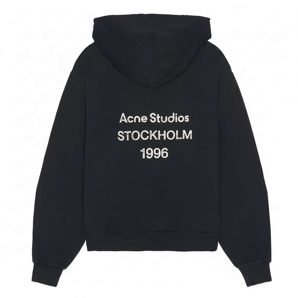 Black Hoodie - White Background
